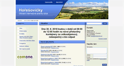 Desktop Screenshot of horesovicky.cz